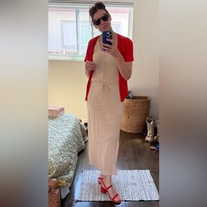 Jolie light Tan Maxi Dress